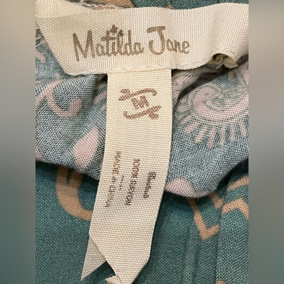 Matilda Jane 🩷- Salty Kiss Wide Leg Pants Linen Medium - Picture 8 of 9